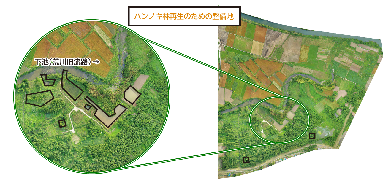 下池・荒川流域図